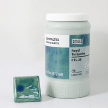 โหลดรูปภาพลงในเครื่องมือใช้ดูของ Gallery น้ำเคลือบ Crystaltex Amaco สี CTL-20 Royal turquoise
