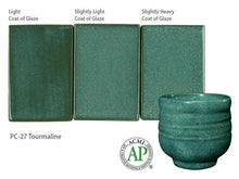 โหลดรูปภาพลงในเครื่องมือใช้ดูของ Gallery น้ำเคลือบ Potter's choice Amaco สี PC-27 Tourmaline