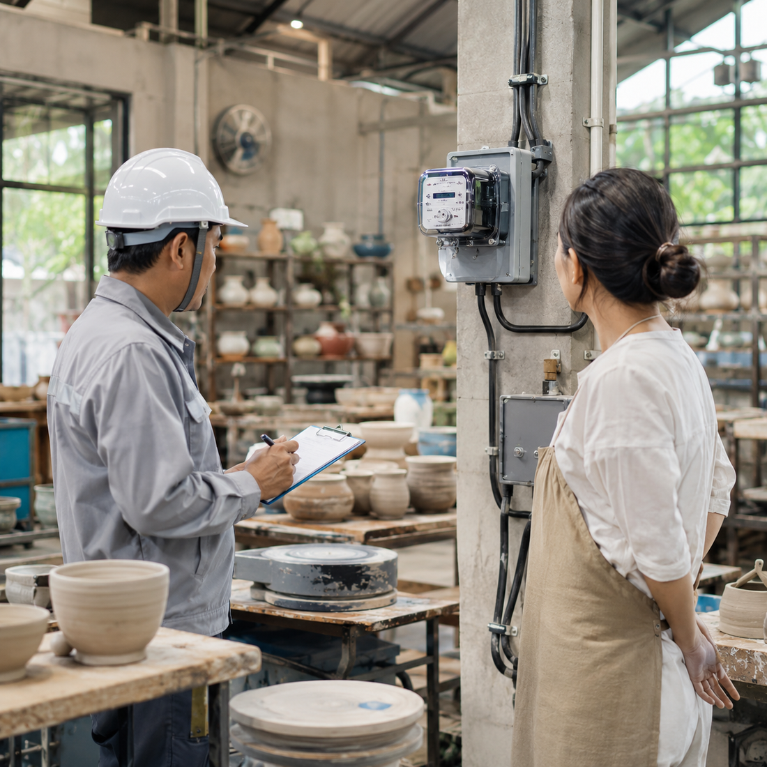Pottery Clay ชวนเช็กลิสต์ : ปั้นงานเซรามิกขาย แต่ไฟไม่พอ ต้องขอเพิ่มมิเตอร์ไฟฟ้าอย่างไร?