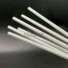 Load image into Gallery viewer, SGC-023 Borosilicate Porcelain Color Glass Rod - Opaque White (Rough Outer Surface)
