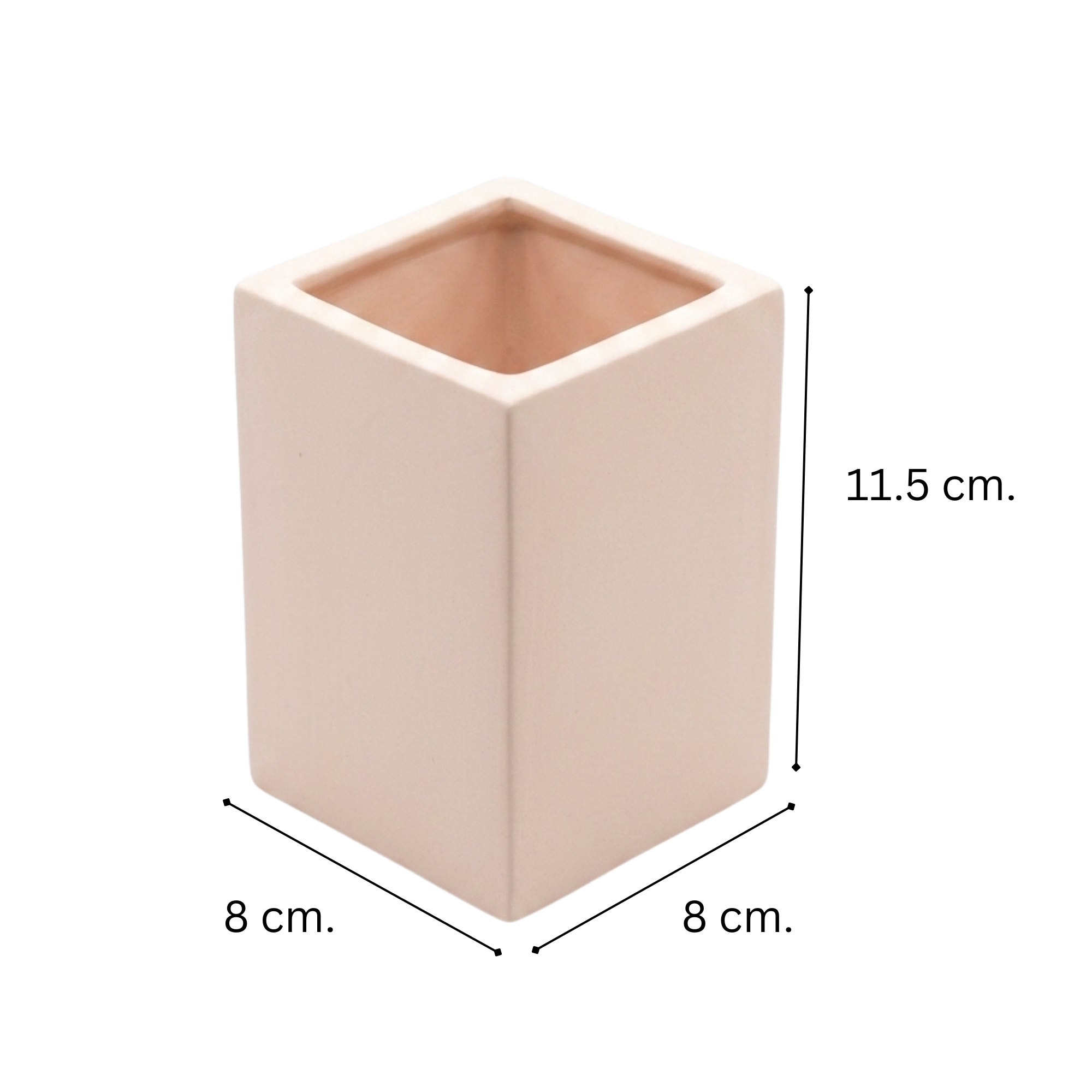 Square Vase (8 x 8 x 11.5 cm)