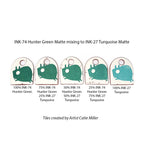 AMACO INK-74 Hunter Green Matte Ink หมึกสำหรับงานเซรามิก (8 oz.)