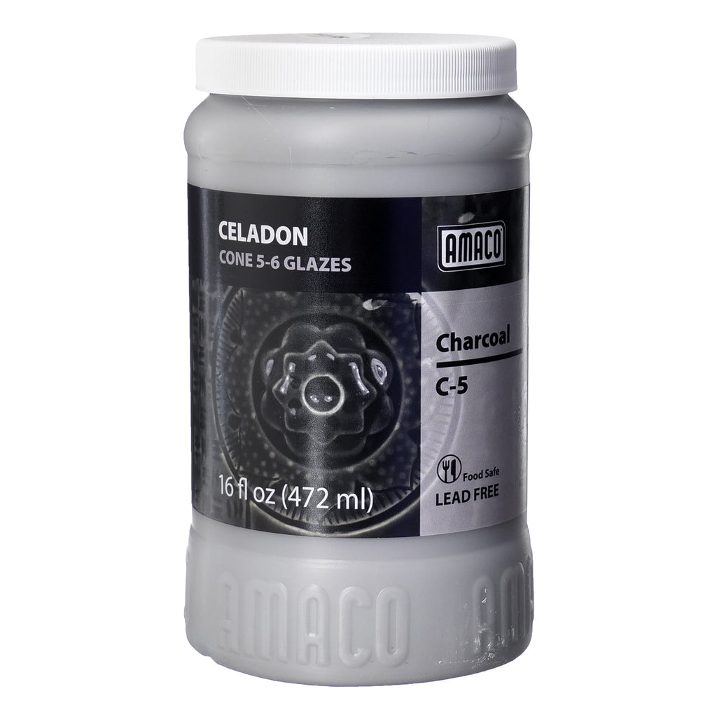 น้ำเคลือบ Amaco  Celadon สี C-5 Charcoal