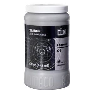 น้ำเคลือบ Celadon Amaco สี C-5 Charcoal