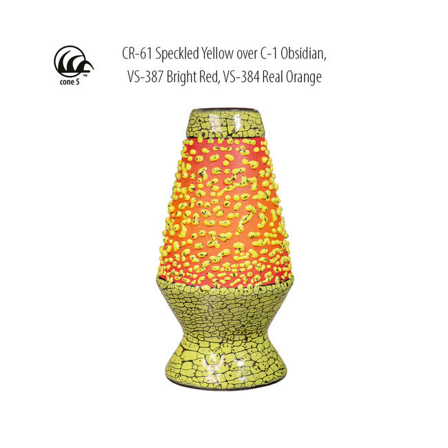 เคลือบ AMACO Crawls CR-61 Speckled Yellow