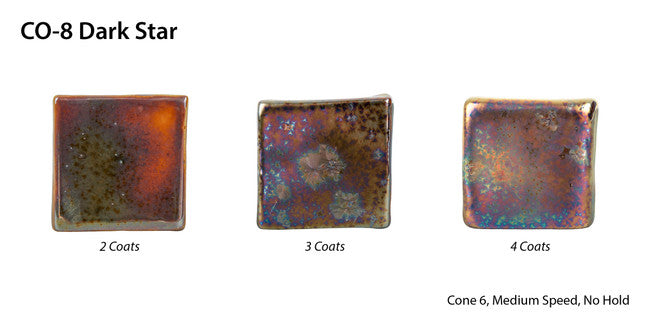 น้ำเคลือบ Amaco Cosmos สี CO-8 Dark Star