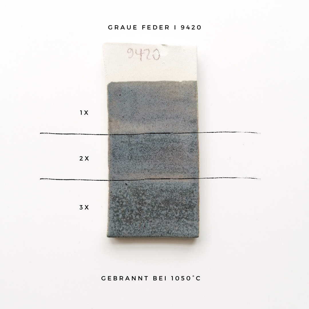 BOTZ "Earthenware" 9420 Grey Feather low-fire glaze