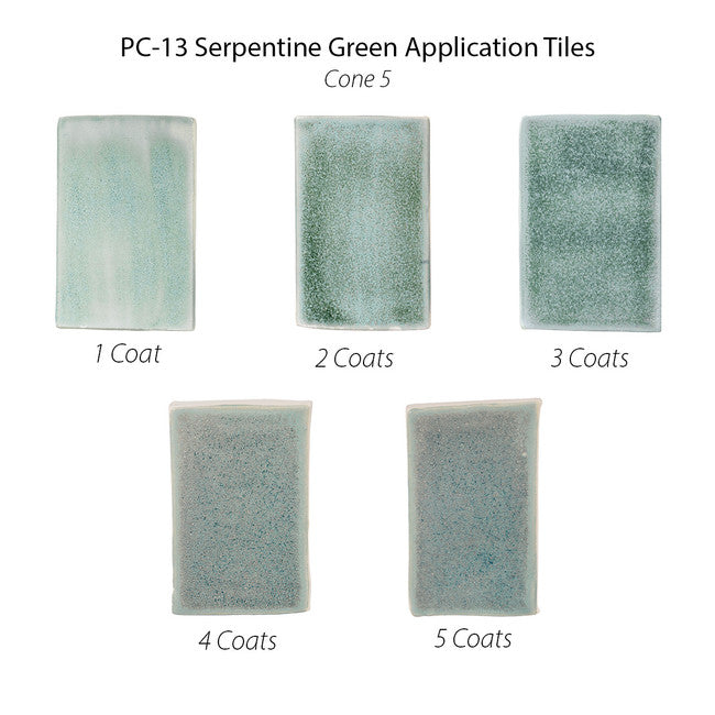 น้ำเคลือบ Potter's choice Amaco สี PC-13 Serpentine Green