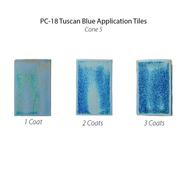 น้ำเคลือบ Amaco Potter's choice สี PC-18 Tuscan Blue