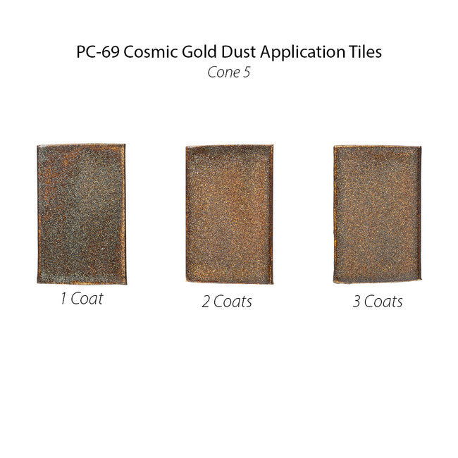 น้ำเคลือบ Amaco Potter's choice  สี PC-69 Cosmic Gold Dust