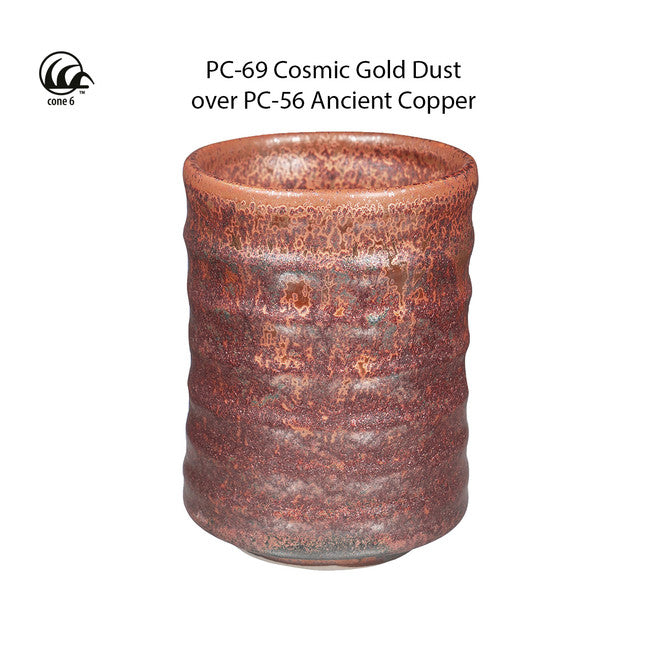 น้ำเคลือบ Amaco Potter's choice  สี PC-69 Cosmic Gold Dust