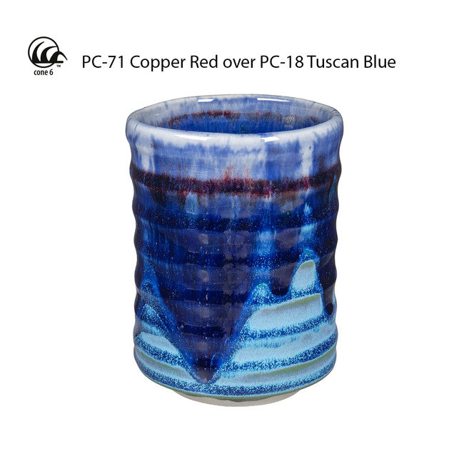 น้ำเคลือบ Amaco Potter's choice สี PC-18 Tuscan Blue