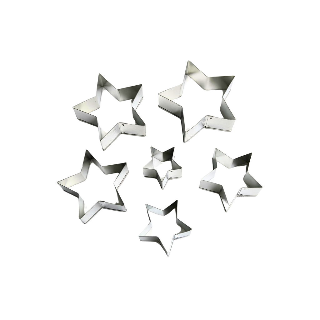 PCS-20 TINPLATEPATTERN CUTTER SETS 6 PCS 5- POINTED STAR SHAPES/SET