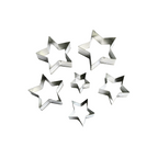 PCS-20 TINPLATEPATTERN CUTTER SETS 6 PCS 5- POINTED STAR SHAPES/SET