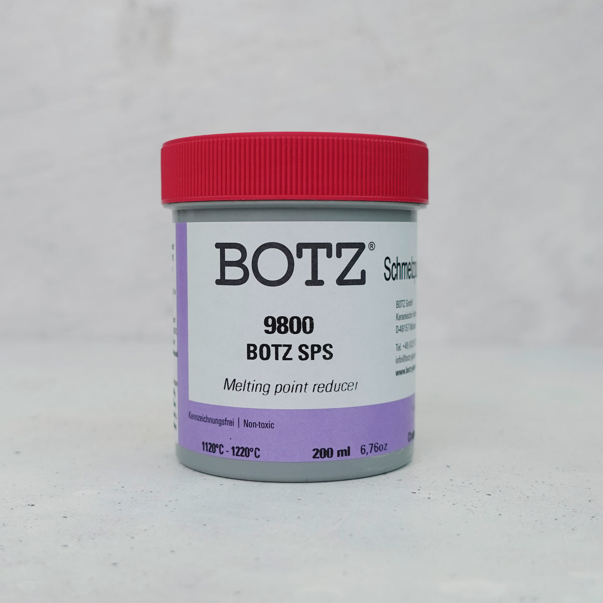เคลือบไฟสูง BOTZ 9800 Melting Point Reducer