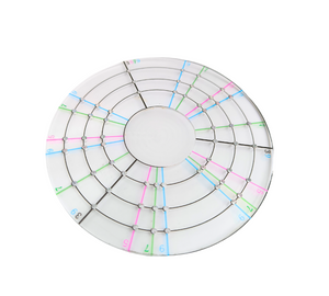 PMEA-108 ไม้บรรทัดอะคริลิคทรงกลมมีลายเส้น