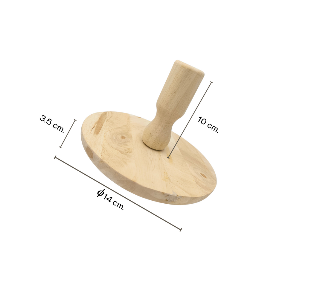 PPATEX-309 แม่พิมพ์ไม้ทรงครึ่งวงกลม เส้นผ่านศูนย์กลาง 14 เซนติเมตร