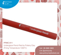 PMC-011  ดินสอสีใต้เคลือบ "สีแดง" แบรนด์ Pottery Clay
