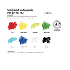 AMACO Semi-Moist Underglaze Set #112 (SMUGs) Semi-Moist Underglaze Colors