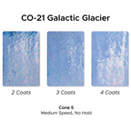 Amaco Cosmos Glaze, color CO-21 Galactic Glacier