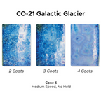 Amaco Cosmos Glaze, color CO-21 Galactic Glacier