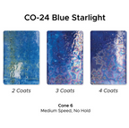 น้ำเคลือบ Amaco Cosmos สี CO-24 Blue Starlight