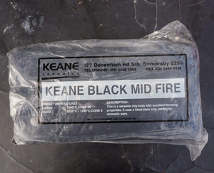 KEANE Clay Mid Fire Black