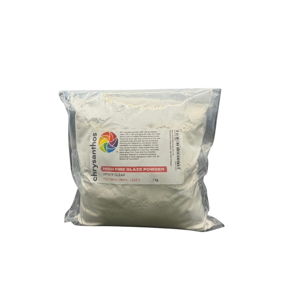 HF157-P-1 Clear Powder Glaze, Chrysanthos brand, 1 kg