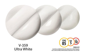 สีใต้เคลือบ Amaco Velvet สี V-359 Ultra White