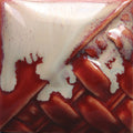 Mayco "Stoneware Flux" SW401P Light Flux (over SW119 Cinnabar) Glaze (473 ml)