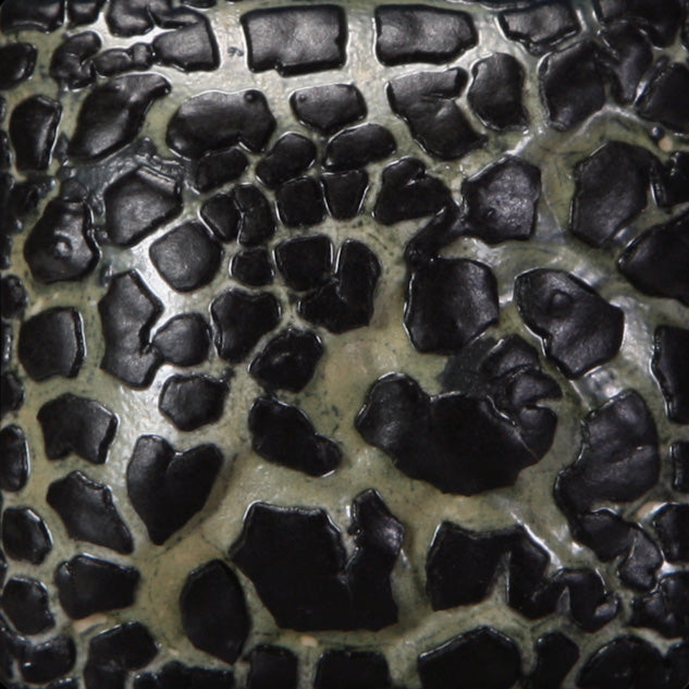 Mayco "Stoneware Specialty" glaze SW404 Black Mudcrack