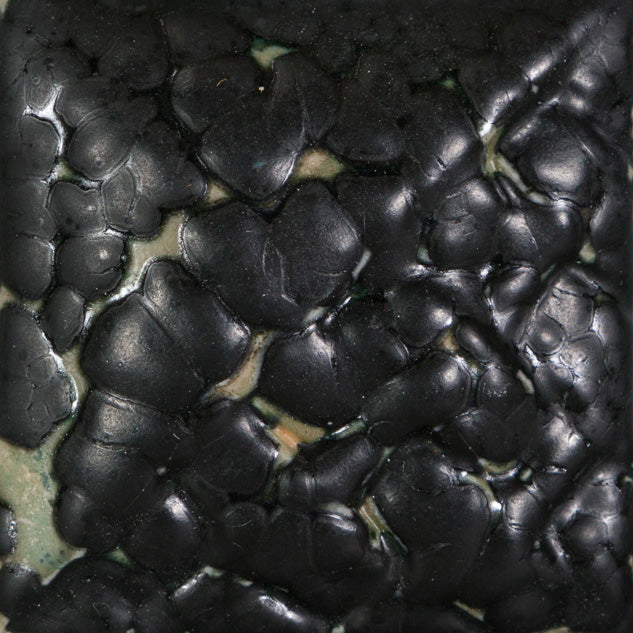 Mayco "Stoneware Specialty" glaze SW404 Black Mudcrack