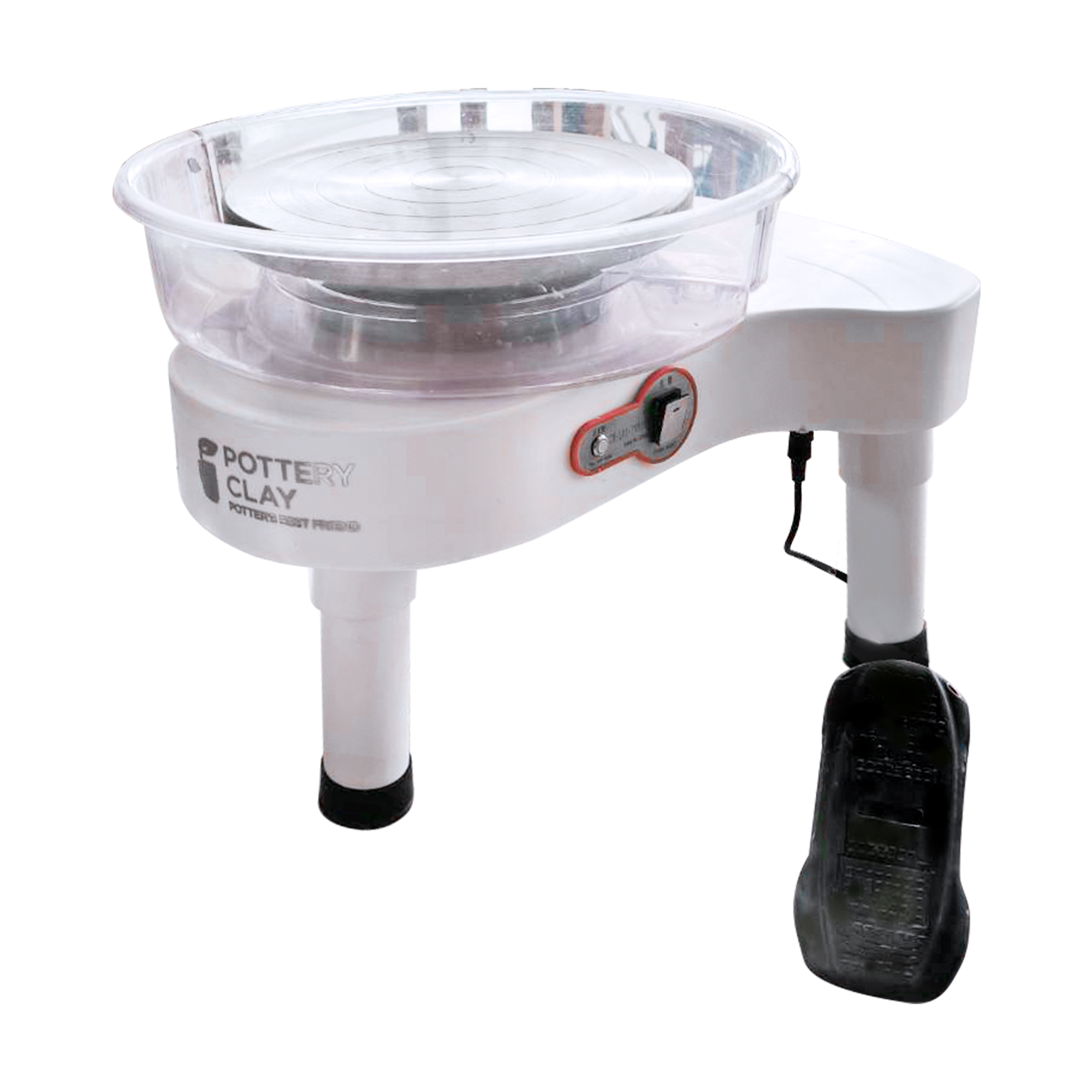 Electric Ceramic Turntable, "White Mumble" Model