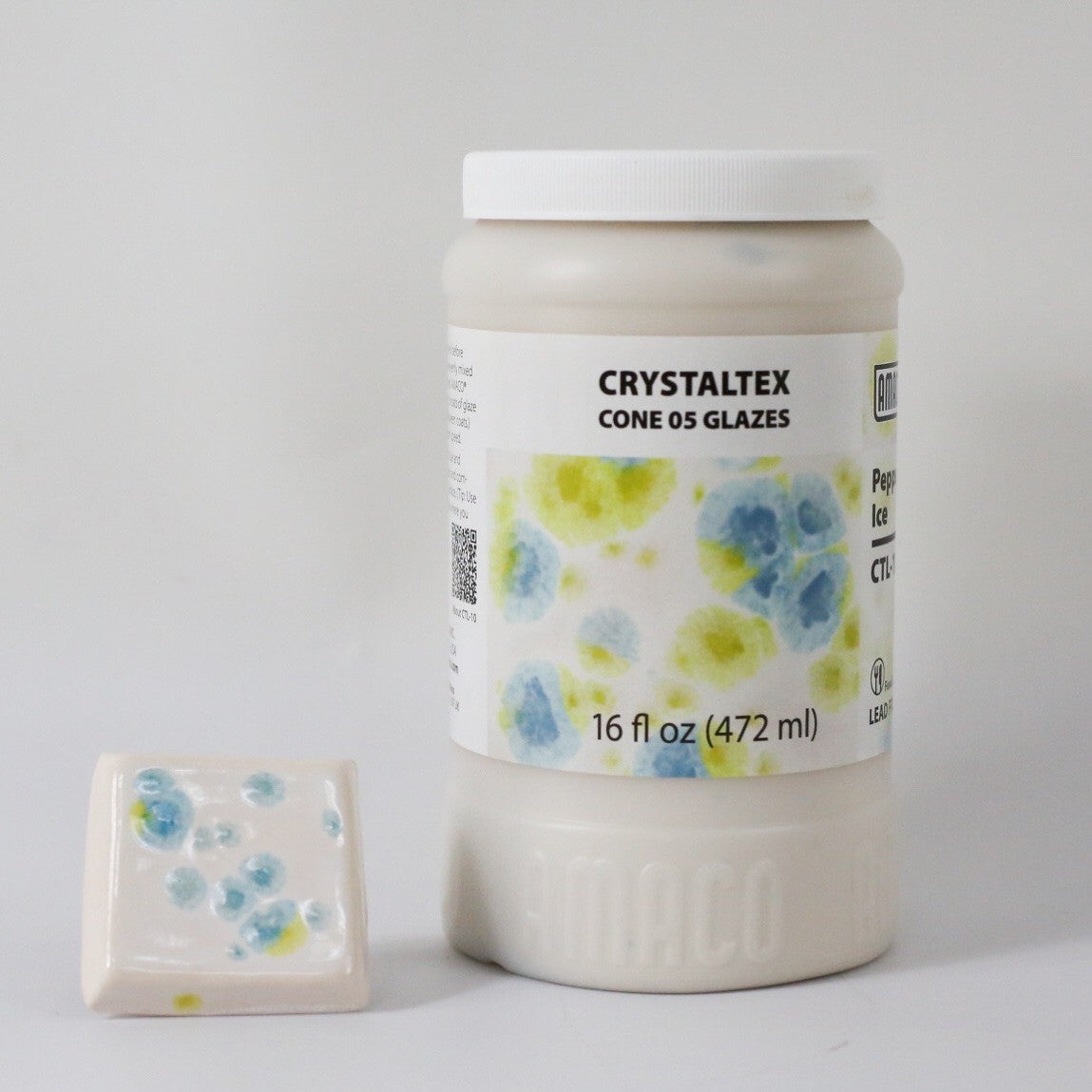 น้ำเคลือบ Crystaltex Amaco สี CTL-10 Peppermint lce – Pottery Clay Thailand