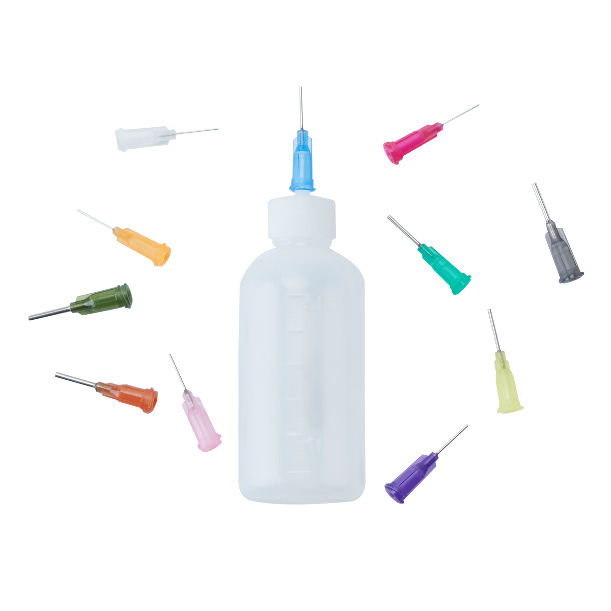 Applicator Bottle with changeable applicator 10 pcs. for 50 ml.