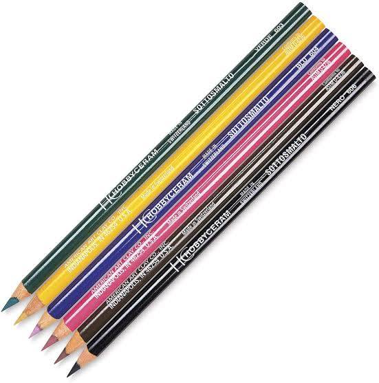 AMC-11420 Amaco Underglaze Pencils "Black" ดินสอสีใต้เคลือบสีดำ