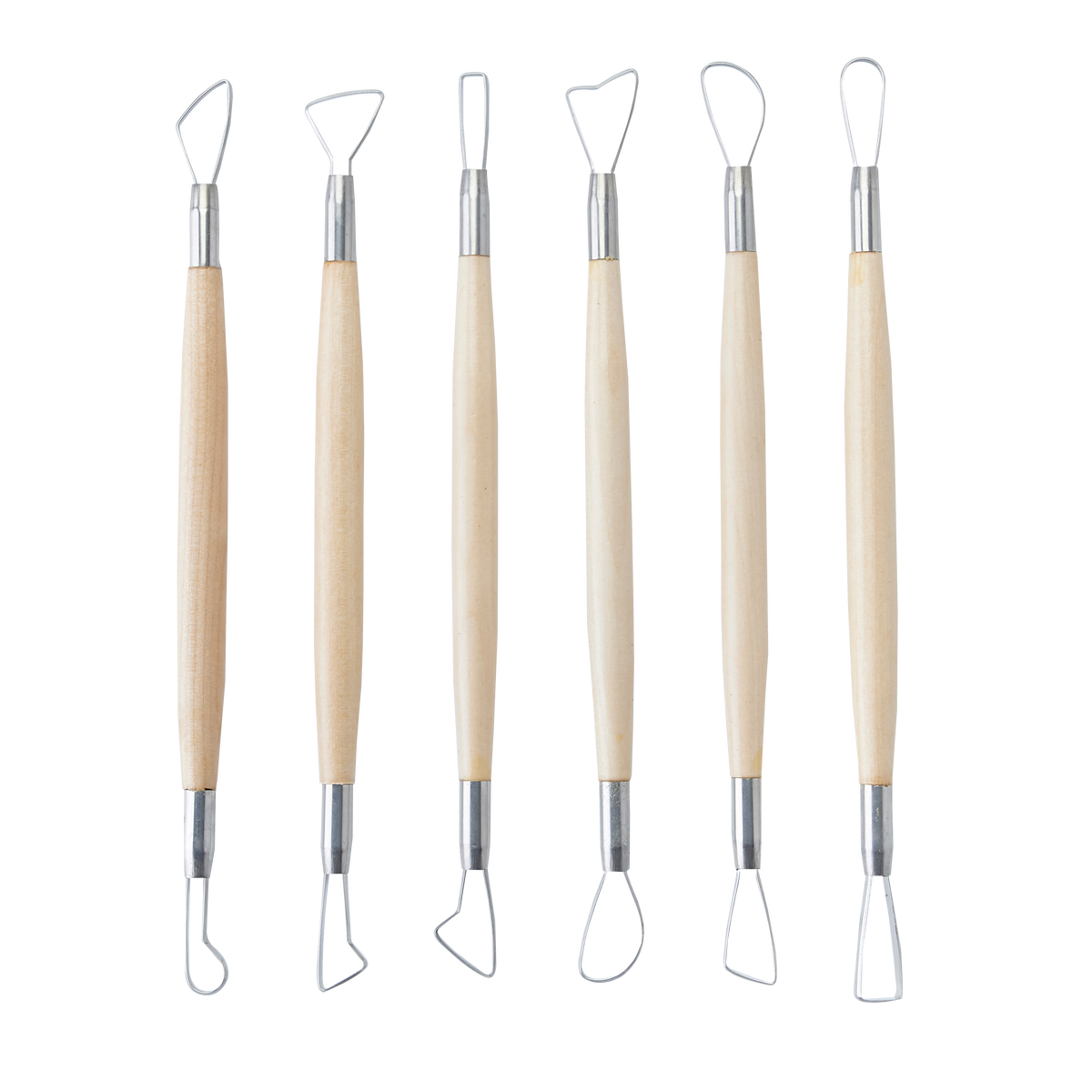 Doubleended Ribbon Tool Set 8’ (6pcs) Pottery Clay Thailand