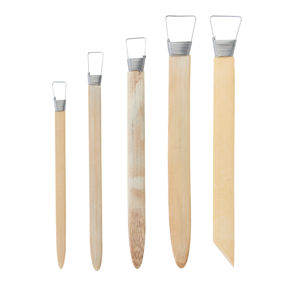PLP-006 Flat Wire Scraper Set with Teeth (5 Pieces)