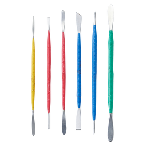 Metal Decorating Tool with colored handle set (6pcs)