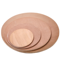 20 cm round wooden board, 8 mm thick