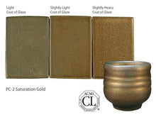 Load image into Gallery viewer, Amaco Potter&#39;s choice Glaze Saturation Gold
