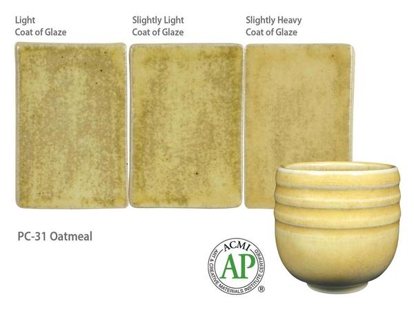 น้ำเคลือบ Amaco Potter's choice  สี PC-31 Oatmeal