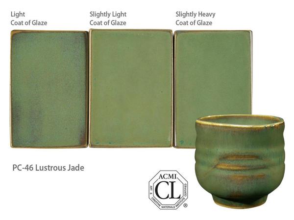 น้ำเคลือบ Potter's choice Amaco สี PC-46 Lustrous Jade