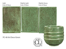 Load image into Gallery viewer, น้ำเคลือบ Amaco Potter&#39;s choice สี PC-48 Art Deco Green
