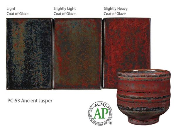 น้ำเคลือบ Potter's choice Amaco สี PC-53 Ancient Jasper