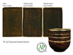 น้ำเคลือบ Amaco Potter's choice สี PC-62 Textured Amber Brown