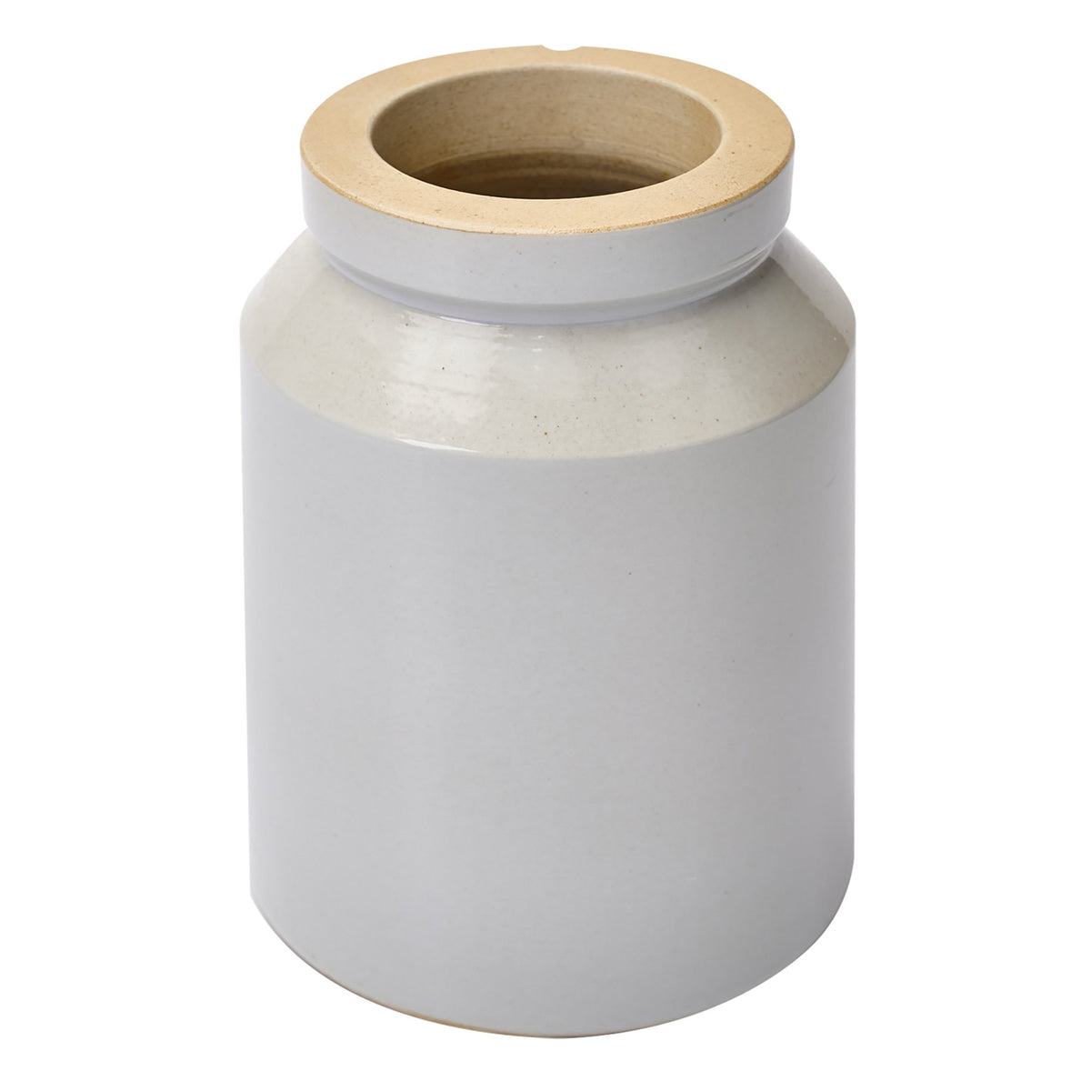 Stoneware Ball Mill with rubber plugs  1.5 kg.